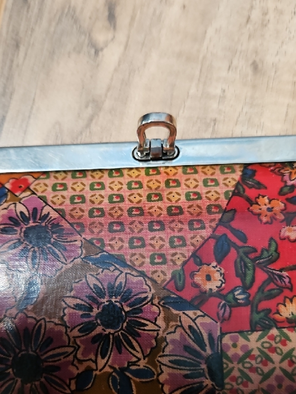 Floral Y2K Retro Patchwork Clutch Wallet - Multicolor - Picture 3 of 16